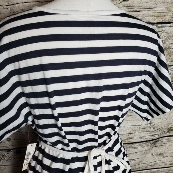 A.n.a Summer Black/White Dress Size Large.Pit to pit approx: 17 inches Right - Picture 5 of 9